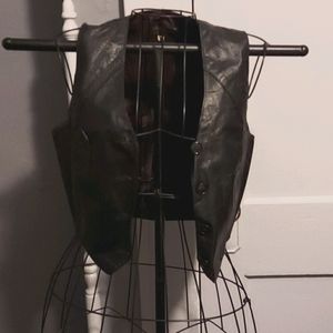 Leather vest